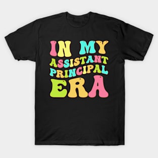 Groovy In My Assistant Principal Era Funny Job Title School Worker T-Shirt